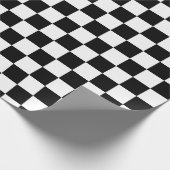 Zwart-wit toetsenbord cadeaupapier (Hoek)