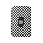 Zwart-wit toetsenbord | DIY-monogram Badmat (Voorkant Verticaal)