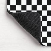 Zwart-wit toetsenbord muismat (Hoek)