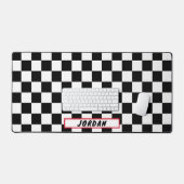 Zwart wit toetsenbord Patroon op maat Bureaumat (Keyboard & Muis)