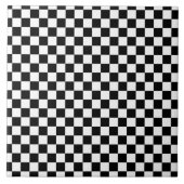 Zwart-wit toetsenbord tegeltje (Voorkant)