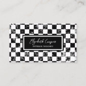 Zwart-wit toetsenbord visitekaartje (Voorkant)