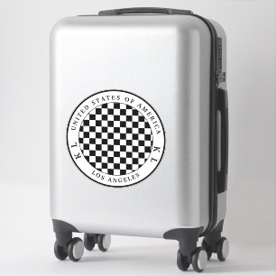 Zwart-wit toetsenbord voor Vacatiesticker Sticker