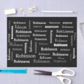 Zwart-wit toevoegen Naam op maat Tissuepapier (Craft)