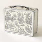 zwart-wit Toile de Jouy bedrukt (Achterkant)