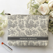  zwart-wit Toile de Jouy bedrukt Etui