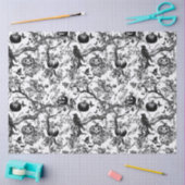 Zwart-wit toilet Halloween Tissuepapier (Craft)