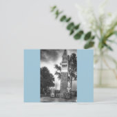 Zwart-wit toren briefkaart (Staand voorkant)