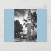 Zwart-wit toren briefkaart (Voorkant)