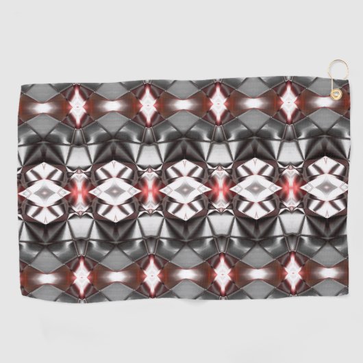 Zwart-wit tot ruby-rapport, virtuele vormen golfhanddoek (Horizontaal)