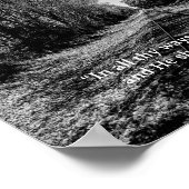 Zwart-wit Treinspoor Spreuken Schrift Poster (Hoek)