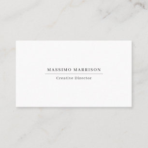 Zwart & Wit Trendy Minimalistisch Professioneel Visitekaartje