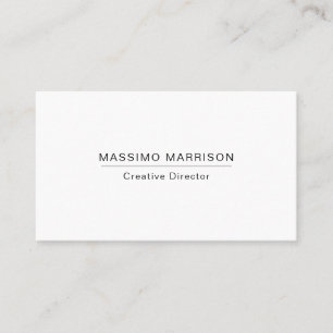 Zwart & Wit Trendy Minimalistisch Professioneel Visitekaartje