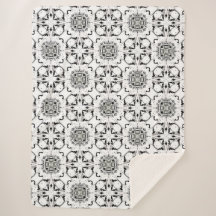 Zwart-wit tribaal modern patroon