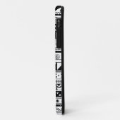 Zwart-wit tribaal patroon Case-Mate iPhone case (Achterkant/links)