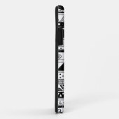 Zwart-wit tribaal patroon Case-Mate iPhone case (Achterkant/rechts)