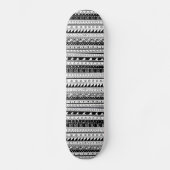 Zwart-wit tribaal patroon skateboard (Voorkant)