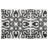 Zwart wit tribaal patroon stof (Fat Quarter)