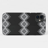 Zwart-wit Tribal Art Case-Mate iPhone Case (Achterkant (horizontaal))