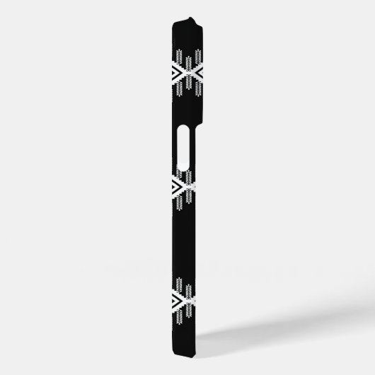 Zwart-wit Tribal Art Case-Mate iPhone Case (Achterkant / Rechts)