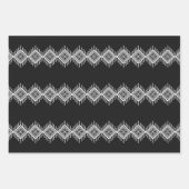 Zwart-wit Tribal Art Inpakpapier Vel (Voorkant 2)
