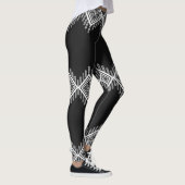 Zwart-wit Tribal Art Leggings (Rechts)