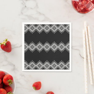 Zwart-wit Tribal Art Servet