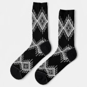 Zwart-wit Tribal Art Sokken (Links)