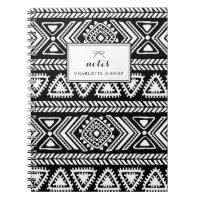 Zwart-wit Tribal Aztec Patroon Gepersonaliseerd