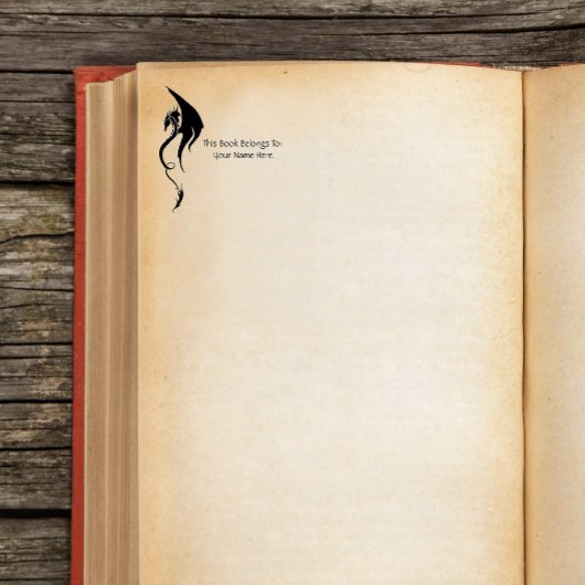 Zwart Wit Tribal Dragon Rubberstempel