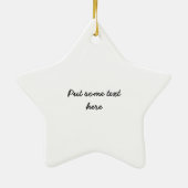 Zwart-wit tribal paardenhoofd custom ornament (Achterkant)