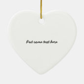 Zwart-wit tribal paardenhoofd custom ornament (Achterkant)