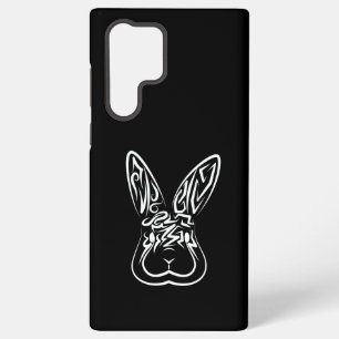 Zwart-Wit Tribale Konijn Samsung Galaxy Hoesje