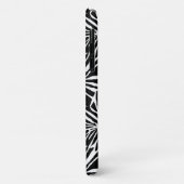 Zwart-wit tropisch blad herhalend patroon Case-Mate iPhone case (Achterkant/links)