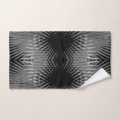 Zwart wit Tropisch palm Bladeren Dekdoekset Bad Handdoek (Handdoek)