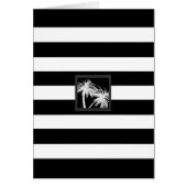 Zwart-wit Tropisch palm Trees Modern Chic (Voorkant)