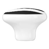 Zwart-wit Tropisch palm Trees Modern Chic Keramische Knop (Zijkant)