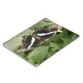 Zwart-Wit Tropisch Vlinder Notitieboek (Linkerzijde)