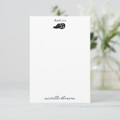 Zwart-wit tropische zomerbladeren patroon bedankkaart (Staand voorkant)