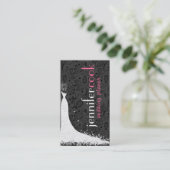 Zwart & Wit Trouwjurk &  Kant 2a Visitekaartje (Staand voorkant)