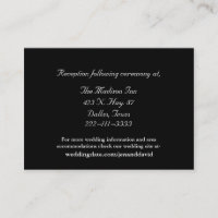 Zwart-wit trouwkaarten