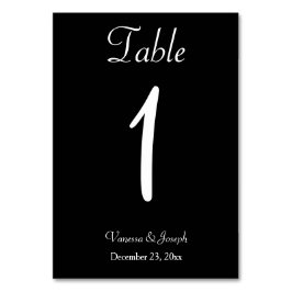 Zwart Wit Trouwtafel No. Kaarten