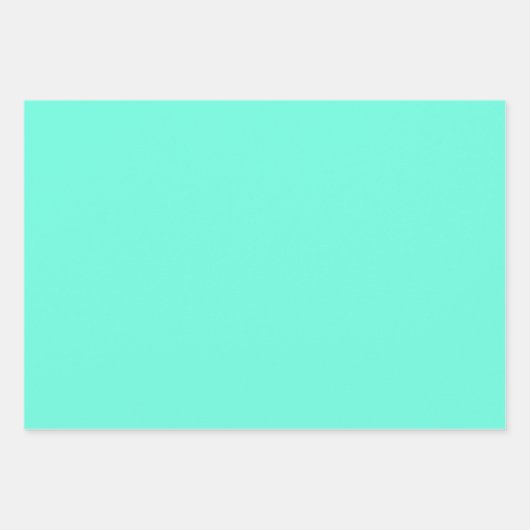 Zwart Wit Turquoise Ombre Moderne Abstracte kunst Inpakpapier Vel (Voorkant 3)