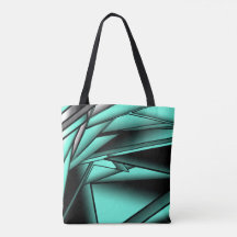 Zwart Wit Turquoise Ombre Moderne Abstracte kunst