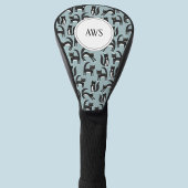 Zwart-wit Tuxedo Cat Fun Pattern Golf Head C Golfheadcover