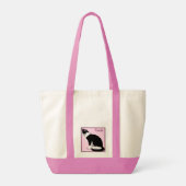 Zwart-wit Tuxedo Cat op maat Tote Bag (Achterkant)