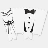 Zwart Wit Tuxedo Dress Wedding Engagement Party Bedankdoosjes (Ongevouwen)