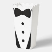 Zwart Wit Tuxedo Dress Wedding Engagement Party Bedankdoosjes (Voorkant)