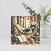 Zwart-wit Tuxedo Kat Dromen van Avontuur (Staand voorkant)