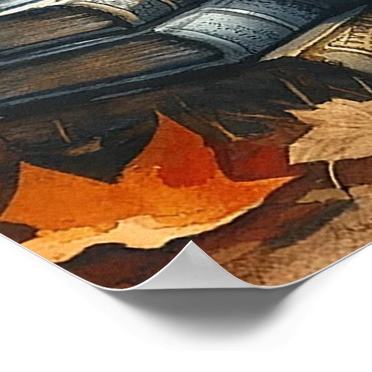 Zwart-wit Tuxedo Kat Dromen van Avontuur Poster (Hoek)